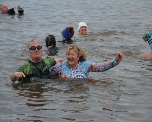 KR NYD Swim 2023 Swimmers in Water 12