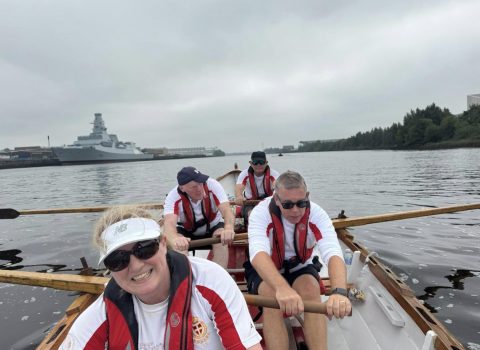 Rowers on Castle to Crane Race